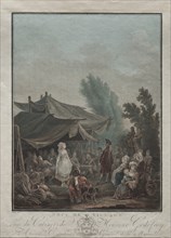 Village Wedding, 1785. Creator: Charles-Melchior Descourtis (French, 1753-1820).
