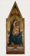 Virgin and Child Enthroned, 1419. Creator: Battista di Biagio Sanguigni (Italian, active 1393-1451).