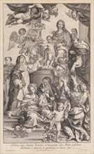 Virgin and Child with Saints, c. 1720-1730. Creator: Robert van Audenaerd (Dutch, 1663-1743).