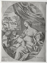 Virgin and Child with the Infant St. John, 1647. Creator: Carlo Maratti (Italian, 1625-1713).