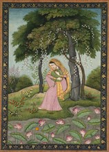 Virhini Nayika, Love-Torn Heroine , c. 1800. Creator: Unknown.
