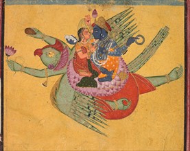 Vishnu and Lakshmi on Garuda, c. 1750 . Creator: Unknown.