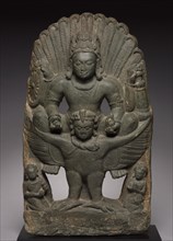 Vishnu Riding on Garuda, 500s-600s. Creator: Unknown.