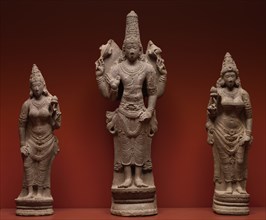 Vishnu with Shri, and Bhu, 900-950. Creator: Unknown.
