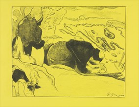 Volpini Suite: Laundresses (Les Laveuses), 1889. Creator: Paul Gauguin (French, 1848-1903).