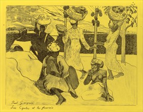 Volpini Suite: The Grasshoppers and the Ants (Les Cigales et les Fourmis), 1889. Creator: Paul Gauguin (French, 1848-1903).