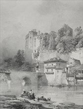 Voyages pittoresques et romantiques dans lancienne France. Bretagne: Chateau de Clisson. Creator: Eugène Cicéri (French, 1813-1890).