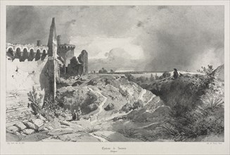 Voyages pittoresques et romantiques dans lancienne France. Bretagne: Chateau de Susinio. Creator: Eugène Cicéri (French, 1813-1890).
