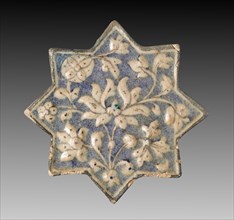 Wall Tile with Lotus Blossom, c. 1300-1350. Creator: Unknown.