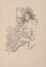 Walter Sickert, 1895. Creator: James McNeill Whistler (American, 1834-1903).