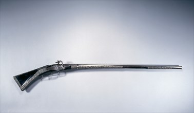 Wheel-Lock Hunting Rifle, c. 1650. Creator: Unknown.