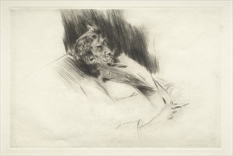 Whistler Asleep, 1897. Creator: Giovanni Boldini (Italian, 1842-1931).