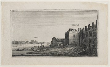 Whitehall from the River, with Lambeth in the Distance. Creator: Wenceslaus Hollar (Bohemian, 1607-1677).