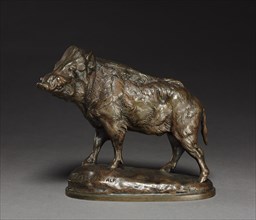 Wild Boar, 19th century. Creator: Antoine-Louis Barye (French, 1796-1875), probably by.