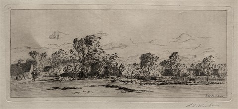 Windy Morning - Schleissheim. Creator: Sion Longley Wenban (American, 1848-1897).