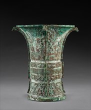 Wine Vessel (Fu Wu Zun), c. 1000-900 BC. Creator: Unknown.