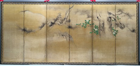Winter and Summer Flowers, c. 1600. Creator: Yusho Kaiho (Japanese, 1533-1615).
