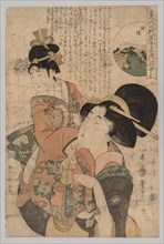 Woman Carrying a Child, 1753-1806. Creator: Kitagawa Utamaro (Japanese, 1753?-1806).
