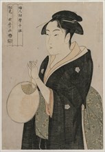 Woman Holding a Fan (from the series Ten Aspects of the Physiognomy of Women), c. 1793. Creator: Kitagawa Utamaro (Japanese, 1753?-1806).
