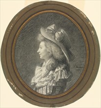 Woman in Profile, Turned to the Left, 1784. Creator: Henri-Pierre Danloux (French, 1753-1809).