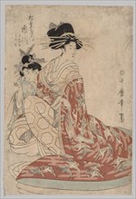 Woman of the Yoshiwara with Girl, 1753-1806. Creator: Kitagawa Utamaro (Japanese, 1753?-1806).