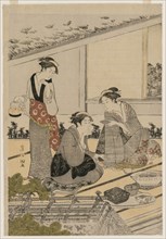 Women in a Tea House, late 1780s. Creator: Kubo Shunman (1757-1820).