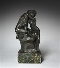 Young Girl Confiding Her Secret to Isis (Jeune fille confiant son secret à Isis), 1899. Creator: Auguste Rodin (French, 1840-1917).