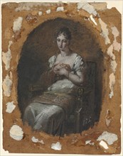 Young Woman Seated, last fourth 18th century or first fourth 19th century. Creator: Pierre-Paul Prud'hon (French, 1758-1823).