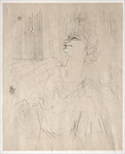 Yvette Guilbert: à Ménilmontant, de Bruant, 1898. Creator: Henri de Toulouse-Lautrec (French, 1864-1901).