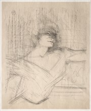 Yvette Guilbert: Dans la glu, 1898. Creator: Henri de Toulouse-Lautrec (French, 1864-1901).