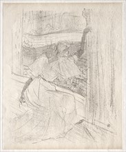 Yvette Guilbert: Saluant le public, 1898. Creator: Henri de Toulouse-Lautrec (French, 1864-1901).