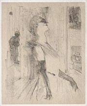 Yvette Guilbert: Sur la scène, 1898. Creator: Henri de Toulouse-Lautrec (French, 1864-1901).