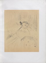 Yvette Guilbert-English Series: Chanson ancienne, 1898. Creator: Henri de Toulouse-Lautrec (French, 1864-1901).