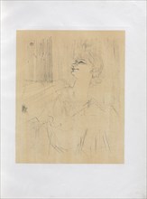 Yvette Guilbert-English Series: Menilmontant de Bruant, 1898. Creator: Henri de Toulouse-Lautrec (French, 1864-1901).