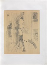 Yvette Guilbert-English Series: Sur la scene, 1898. Creator: Henri de Toulouse-Lautrec (French, 1864-1901).