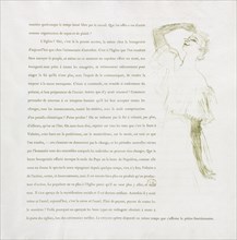Yvette Guilbert-French Series: No. 7, 1894. Creator: Henri de Toulouse-Lautrec (French, 1864-1901).