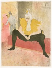Elles: The Seated Clown, Mlle Cha-u-Ka-o , 1896. Creator: Henri de Toulouse-Lautrec (French, 1864-1901).