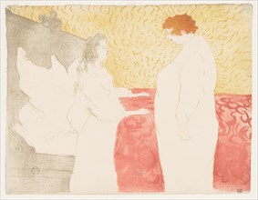 Elles: Woman in Bed, 1896. Creator: Henri de Toulouse-Lautrec (French, 1864-1901).