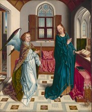 The Annunciation, c. 1480. Creator: Albert Bouts (Netherlandish, 1451-55-1549).