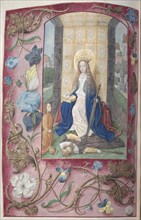 Hours of Queen Isabella the Catholic, Queen of Spain: Fol. 189v, St. Catherine, c. 1500. Creator: Master of the First Prayerbook of Maximillian (Flemish, c. 1444-1519); Associates, and.