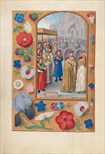 Hours of Queen Isabella the Catholic, Queen of Spain: Fol. 43v, Procession of the Sacrament, c1500. Creator: Master of the First Prayerbook of Maximillian (Flemish, c. 1444-1519); Associates, and.