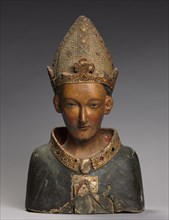 Bust Reliquary of St. Louis, Bishop of Toulouse, late 1300s. Creator: Unknown.