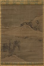 Landscape with Fishermen, 1600s. Creator: Yi Bul-hae (Korean, active 1500s), attributed to.