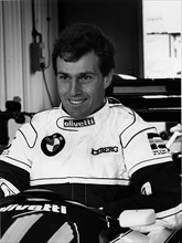 Andrea De Cesaris whilst driving for Brabham 1987. Creator: Unknown.