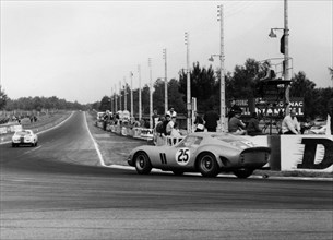 Ferrari 250 GTO of Dumay- Dernier 1963 Le Mans 24 hour race, finished 4th.. Creator: Unknown.