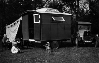 1924 Trojan with 1927 Lady Nimble caravan. Creator: Unknown.