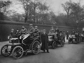 1900 Thousand Mile Trial, Daimlers. Creator: Unknown.