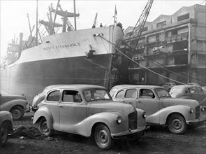 1948 Austin A40's for export to USA. Creator: Unknown.