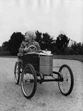 Ralph (Lord) Montagu as a child in Vauxhall pedal car 1966. Creator: Unknown.