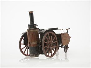 1868 Knight Steam carriage scale model. Creator: Unknown.